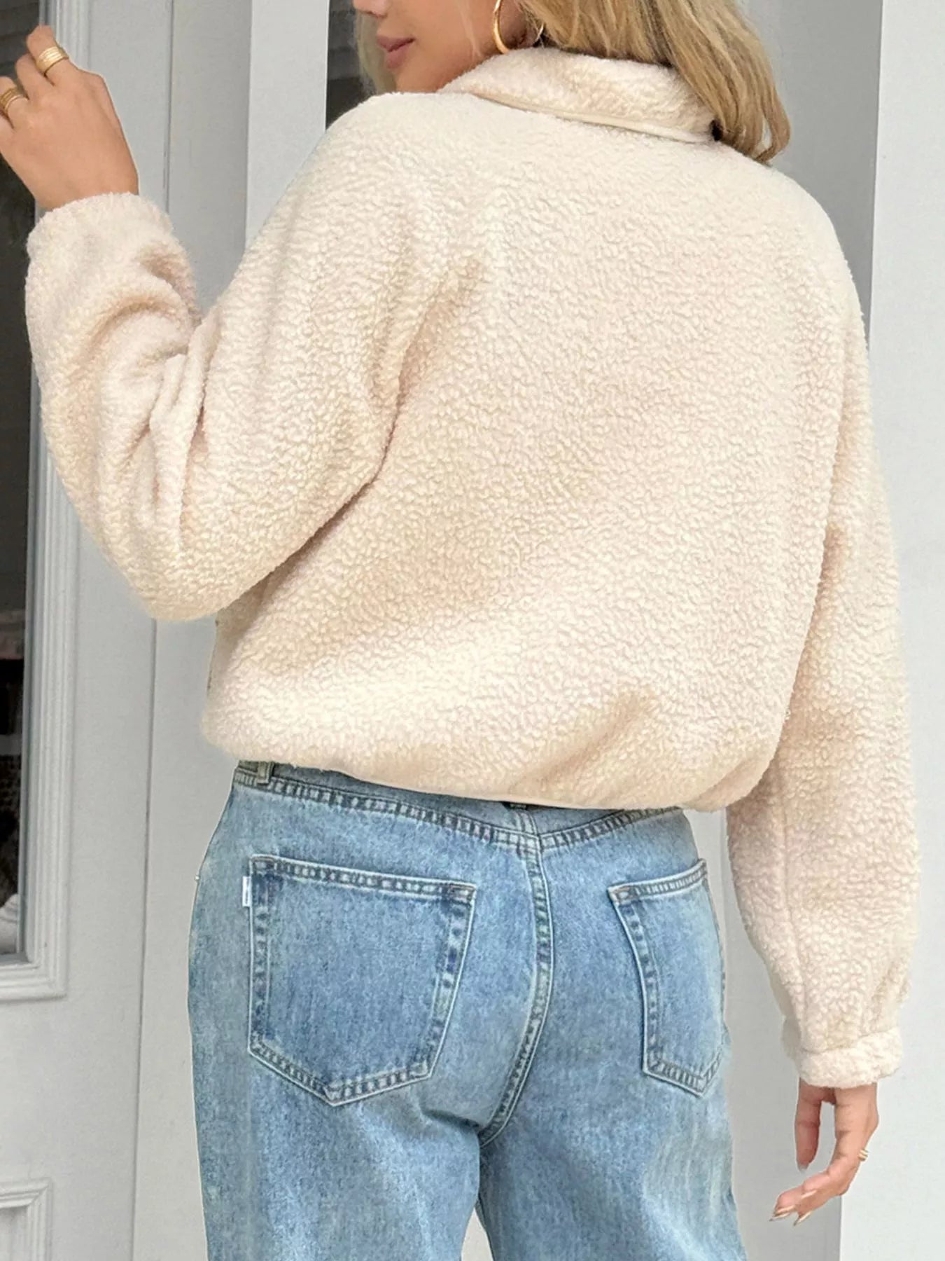 Snap Down Raglan Sleeve Jacket