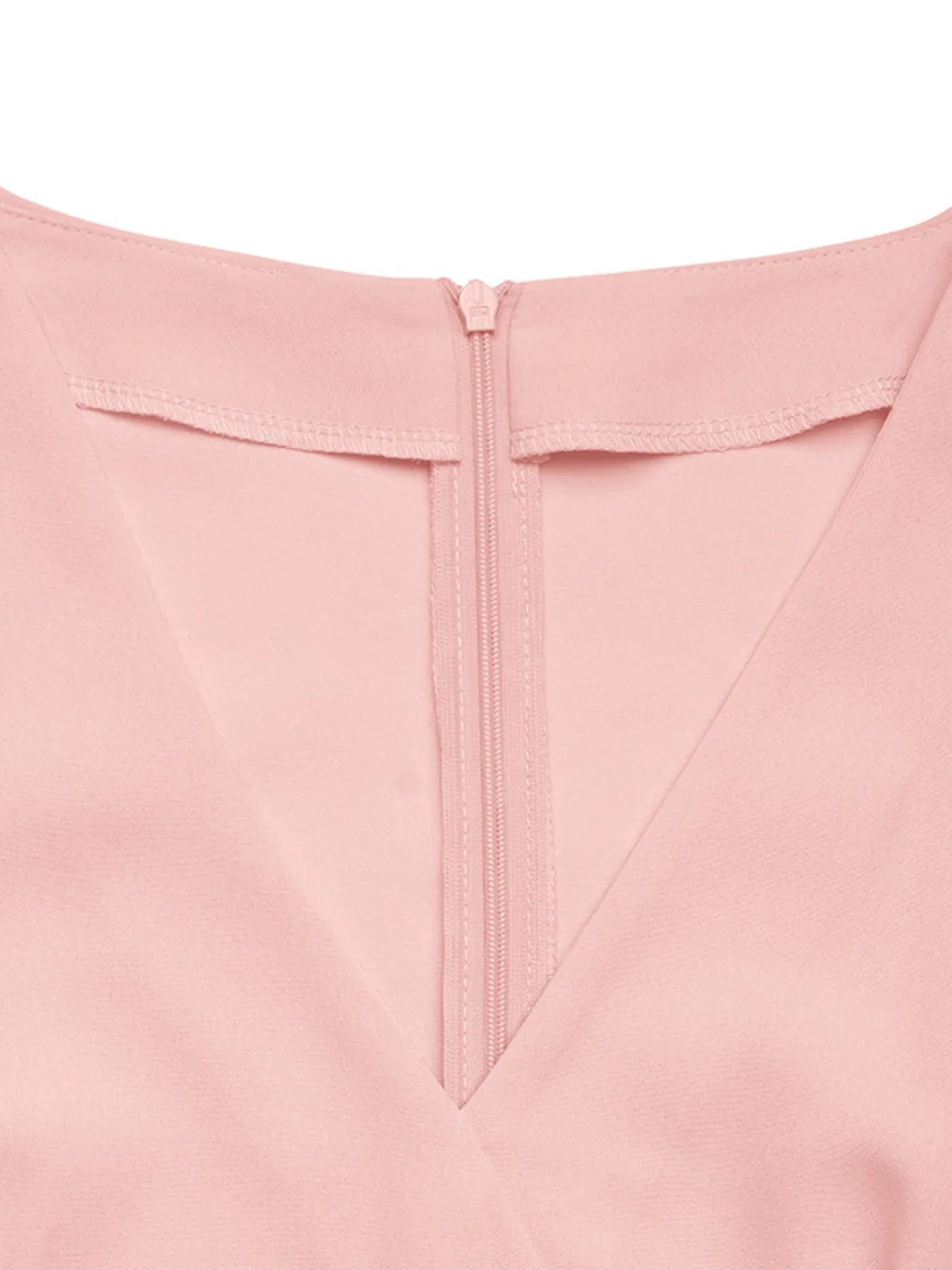 Flower Surplice Long Sleeve Blouse