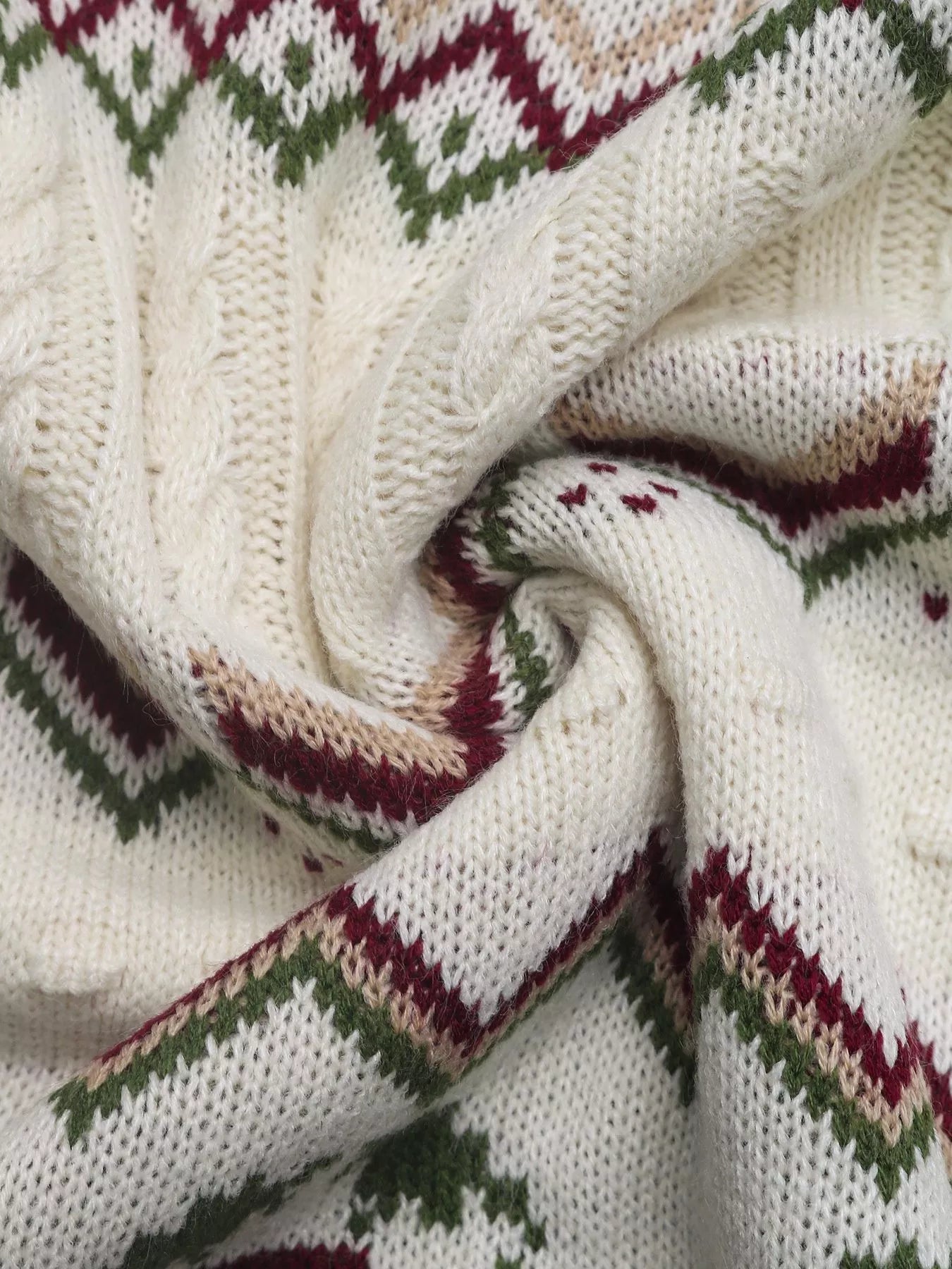 Cable Knit Turtleneck Sweater