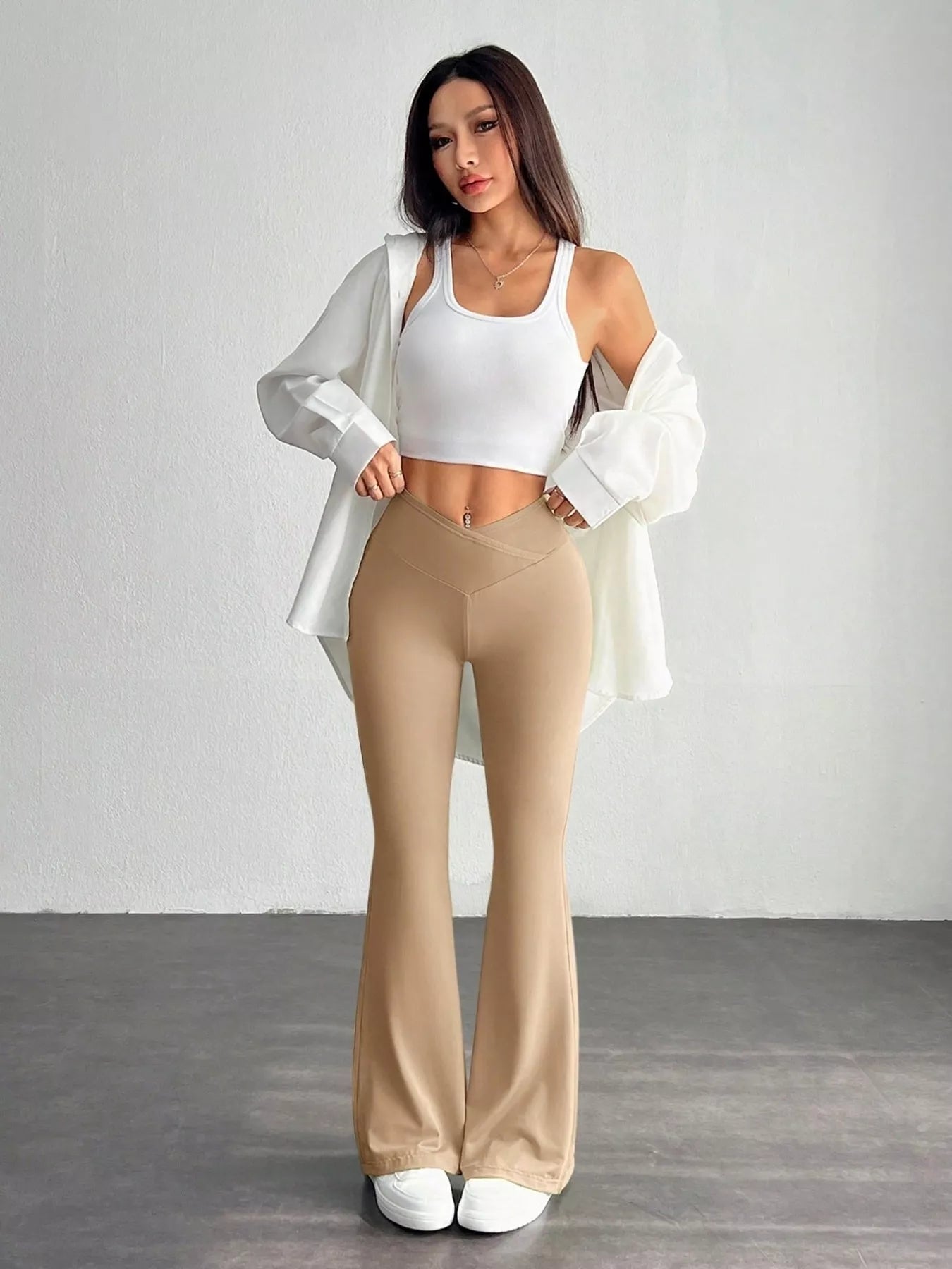 High-Waisted Flare Pants