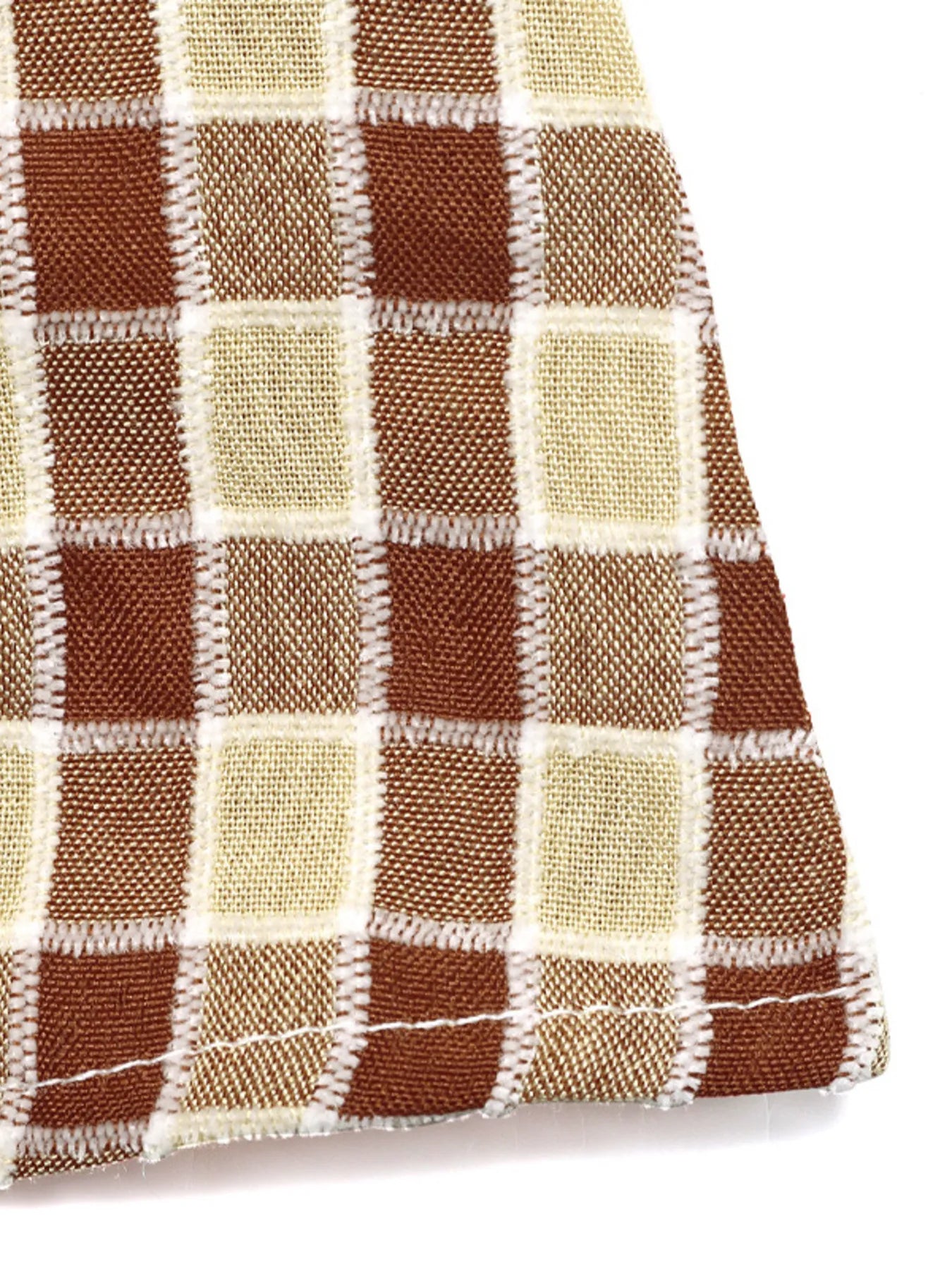 Plaid Smocked Tube Top