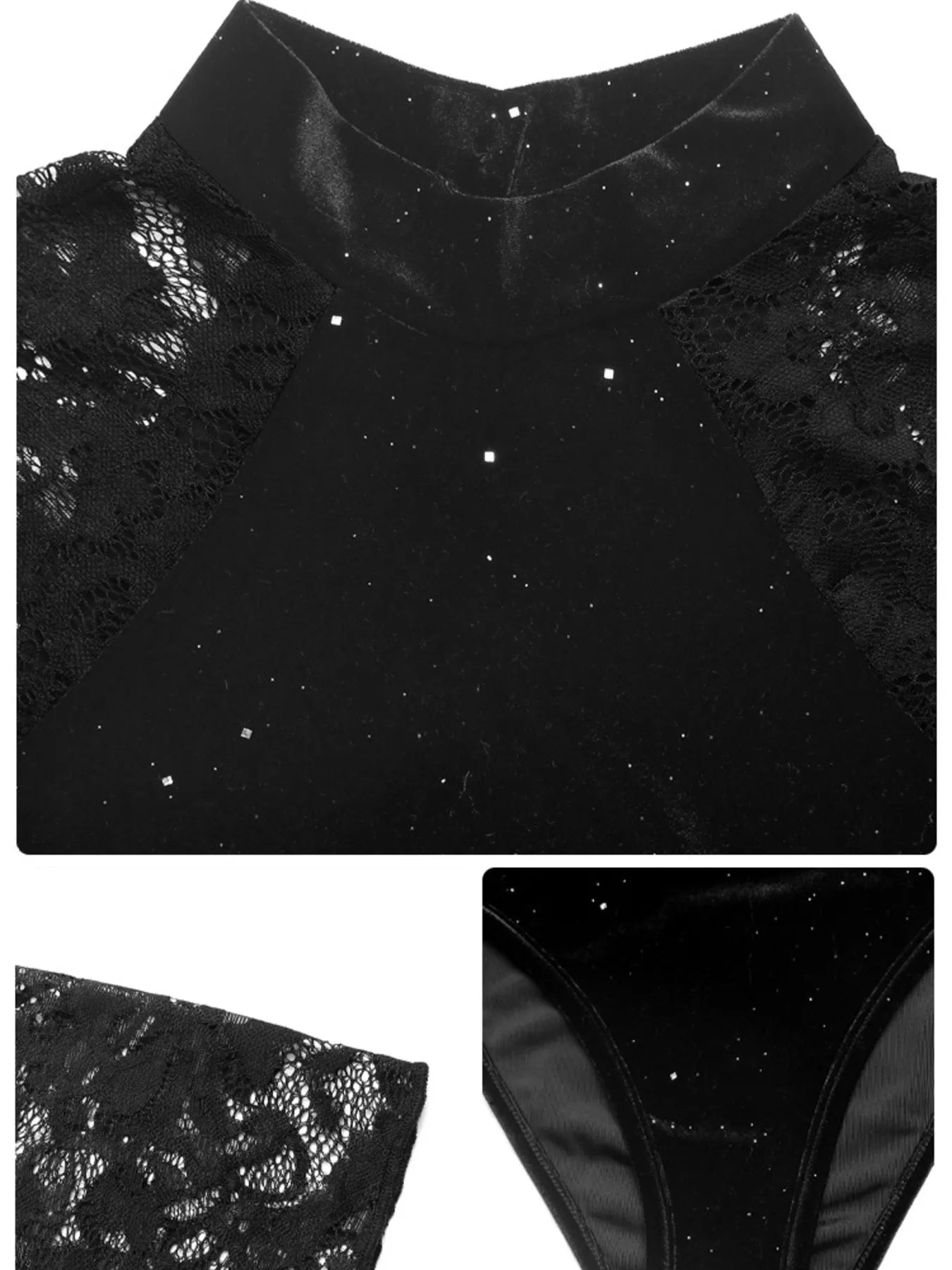 Lace Mock Neck Bodysuit