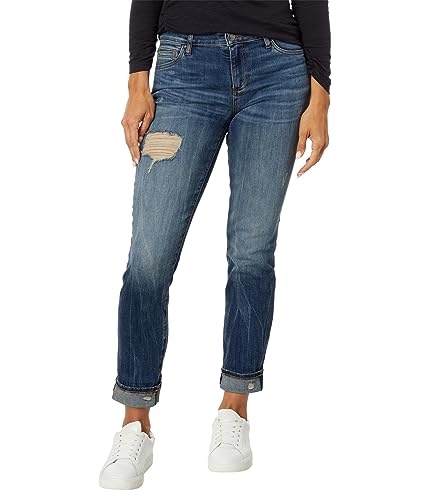 Celine Jeans - ™ Catherine Boyfriend Women’s Jeans – Blended Fabric – Mid Rise – Five Pocket Design Exuberant 00