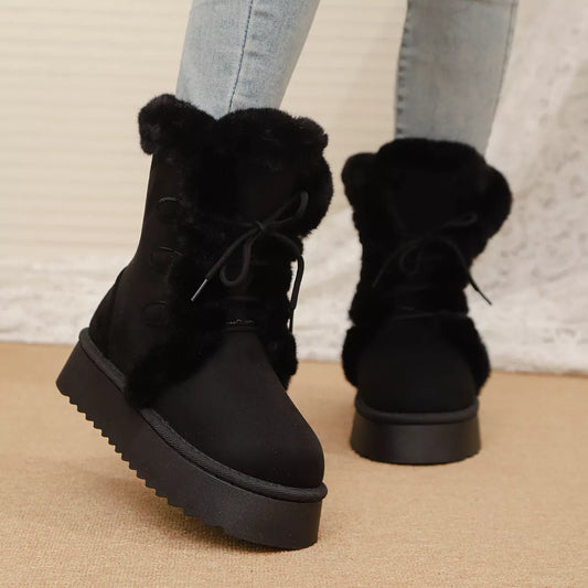 Lace-Up Winter Boots