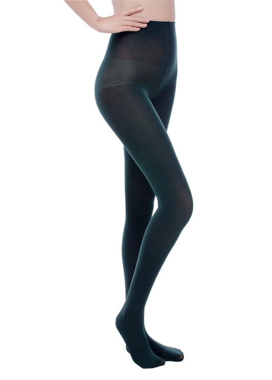 Women's 80 Den Opaque Tights - Soft Microfiber Pantyhose with 3D Stretch Technology