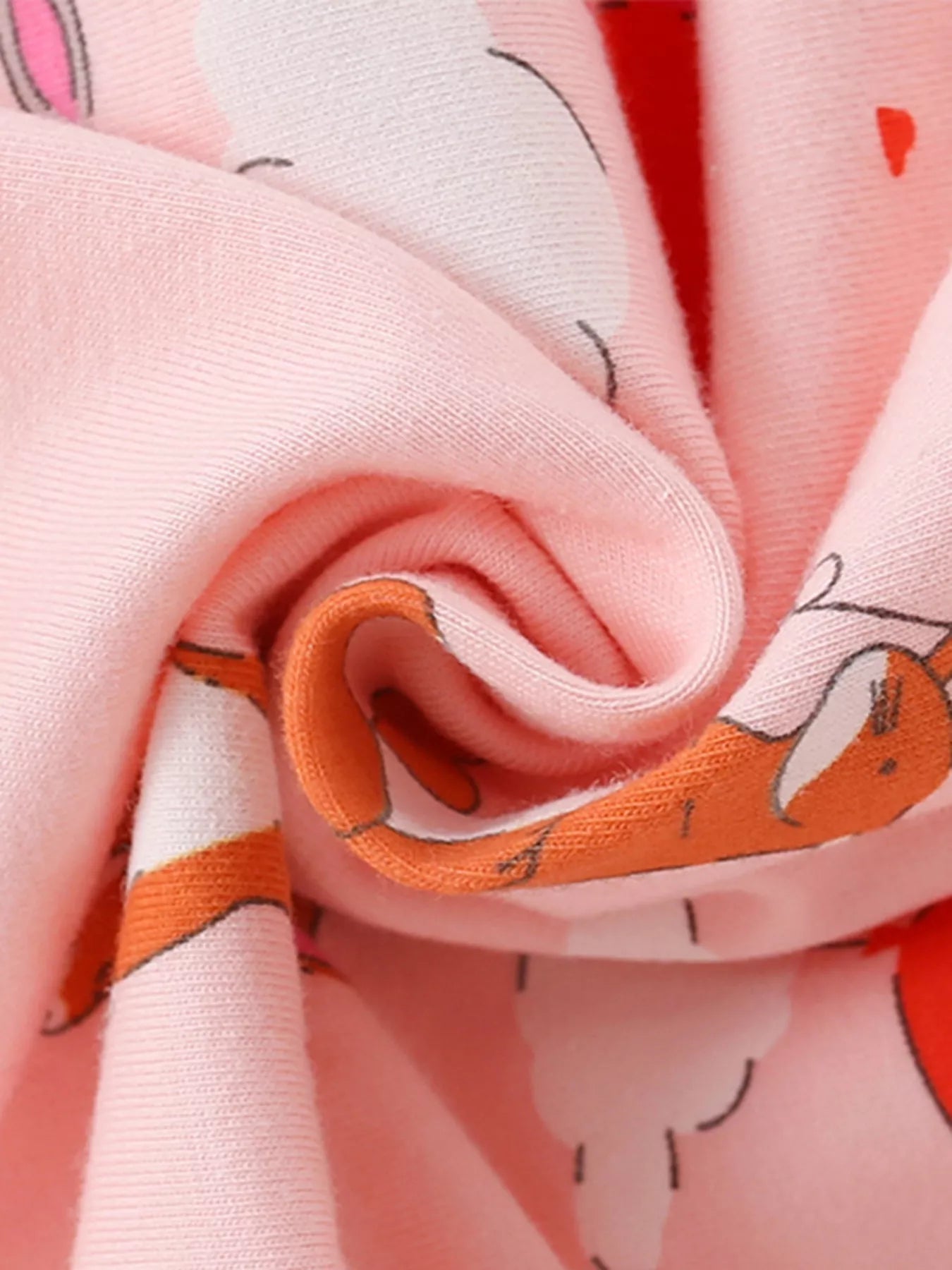 Children's Animal Heart Balloon Print Long Sleeve Dress