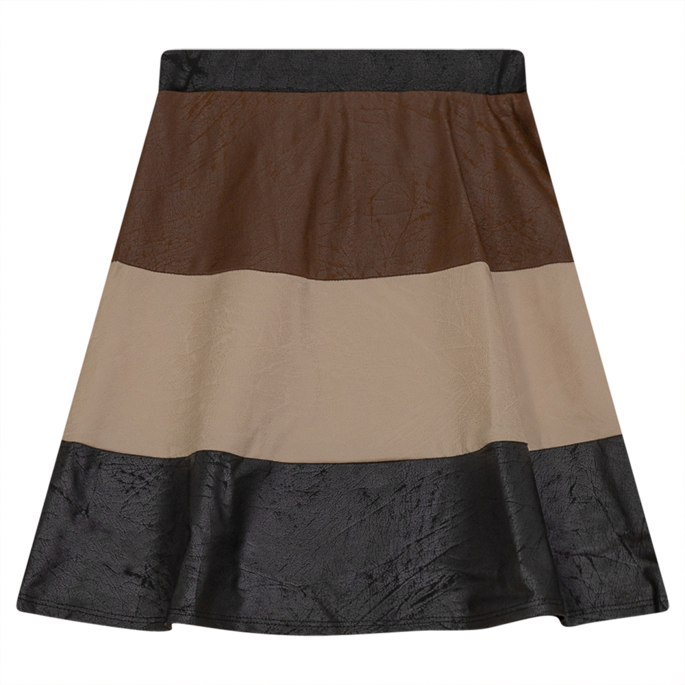 Three Tone A-Line Skirt