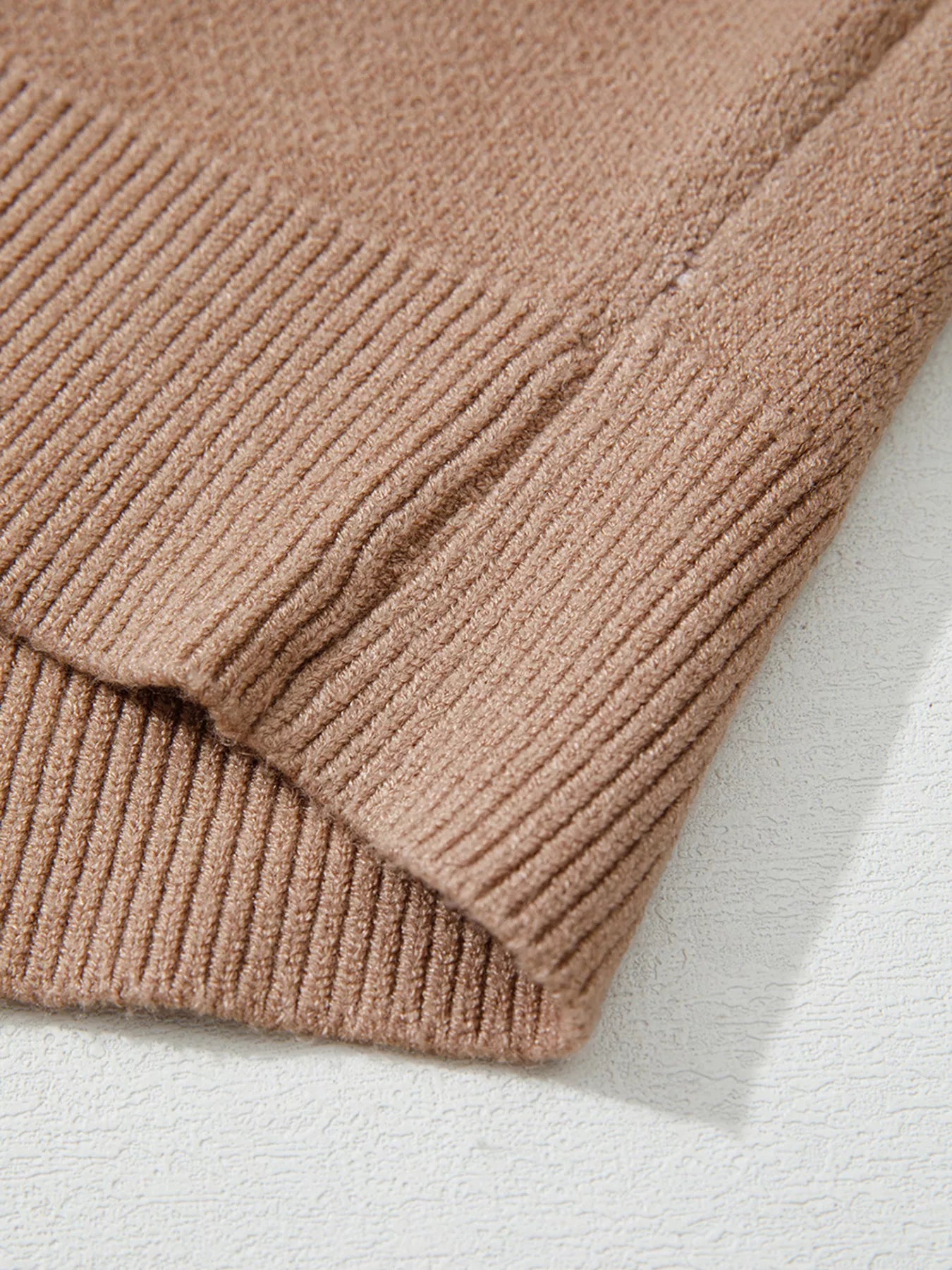 Leopard Color Block Knit Round Neck Baggy Sweater