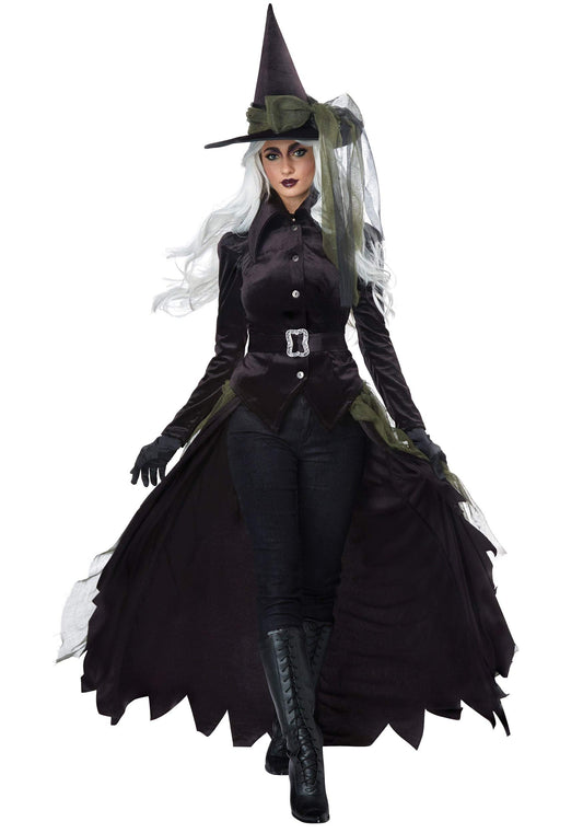 Cool Witch Costume - Women's Gothic Witch Outfit with Hat and Cape