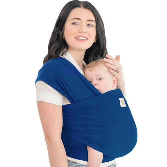 Baby Wrap Carrier Newborn to Toddler Hands-Free Infant Sling One Size (Pack of 1) Cobalt Blue