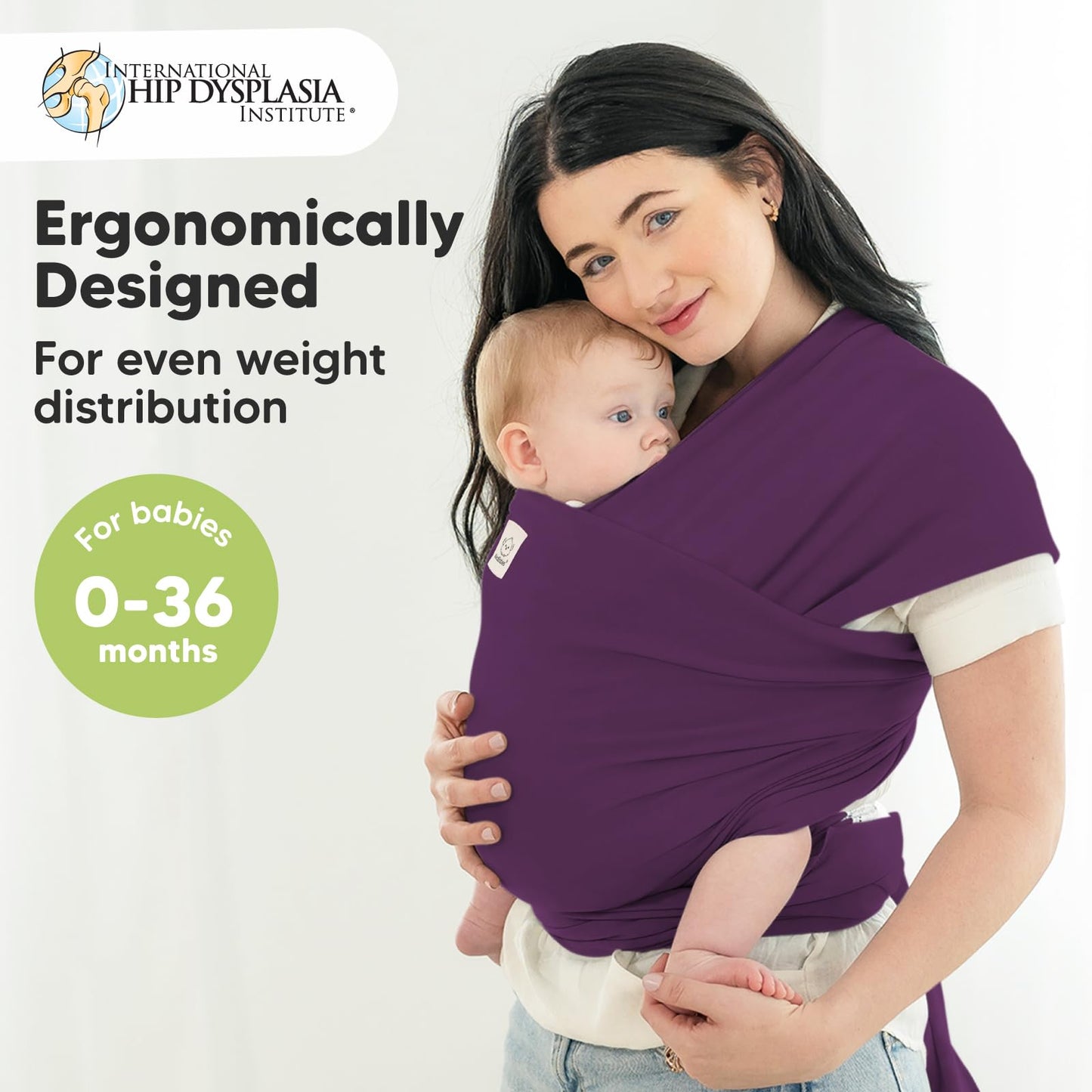 Baby Wrap Carrier Newborn to Toddler Hands-Free Infant Sling