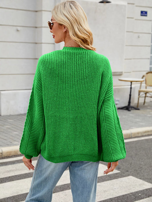 Button Up Long Sleeve Cardigan