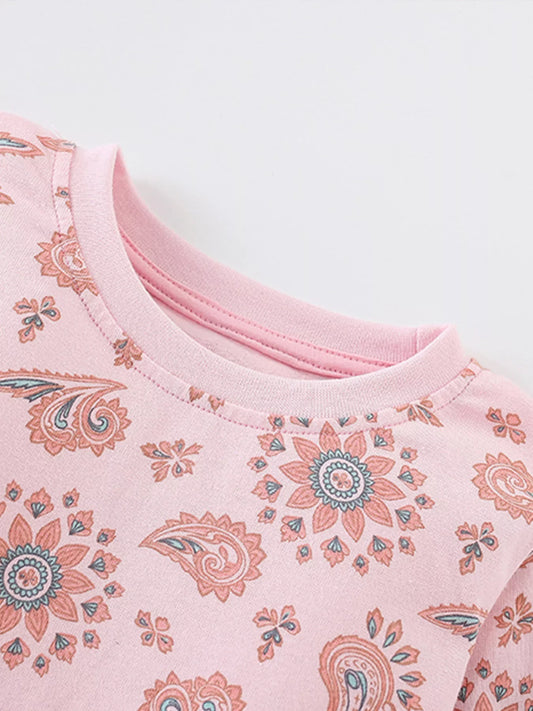 Children's Printed Long Sleeve Pajama Set