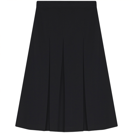 Back Pleat Skirt Dark Navy