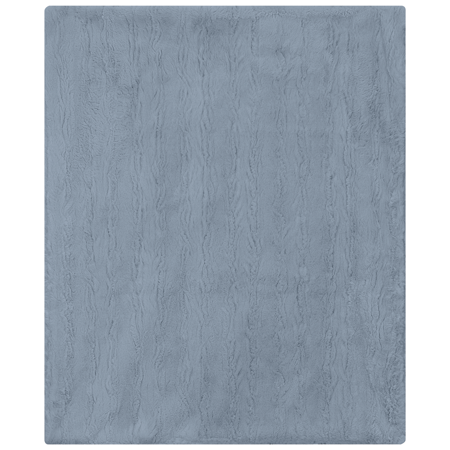 Faux Fur Blanket Blue One Size