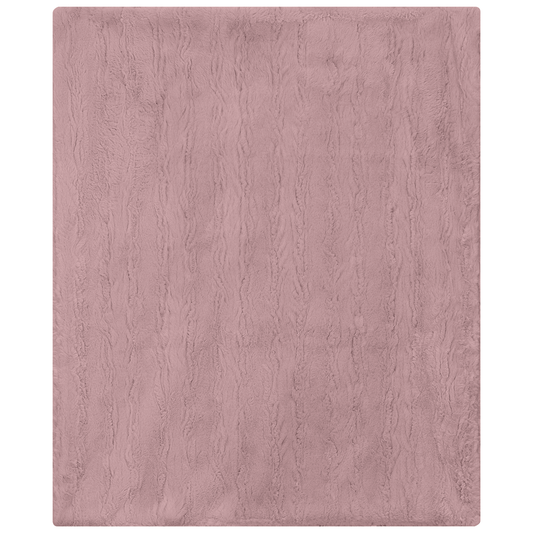 Faux Fur Blanket Pink One Size