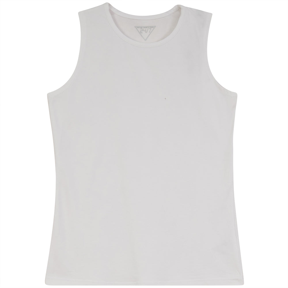 Basic Sleeveless Top White