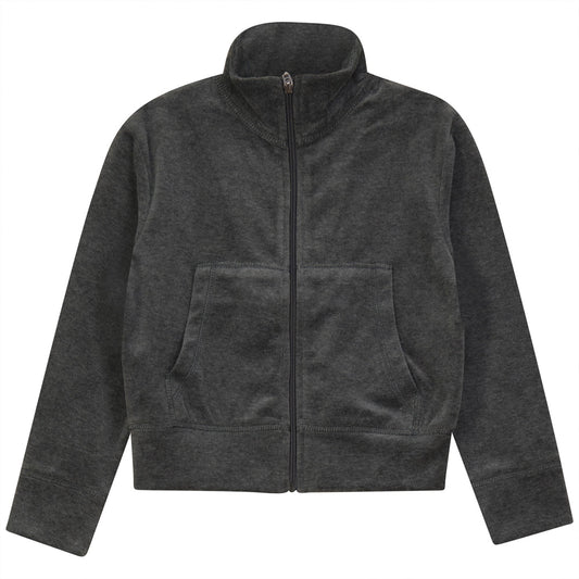 Cardigan With Collar Grey Mix