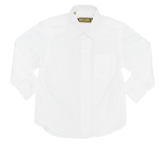 Long Sleeve Shirt With Collar White - 1191