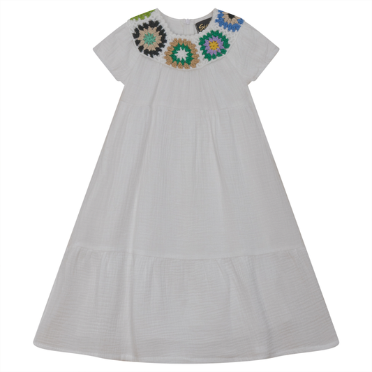 Speacial Collar Dress White