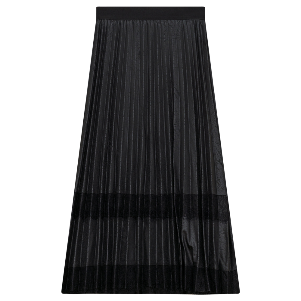 MIDI Length Skirt Black