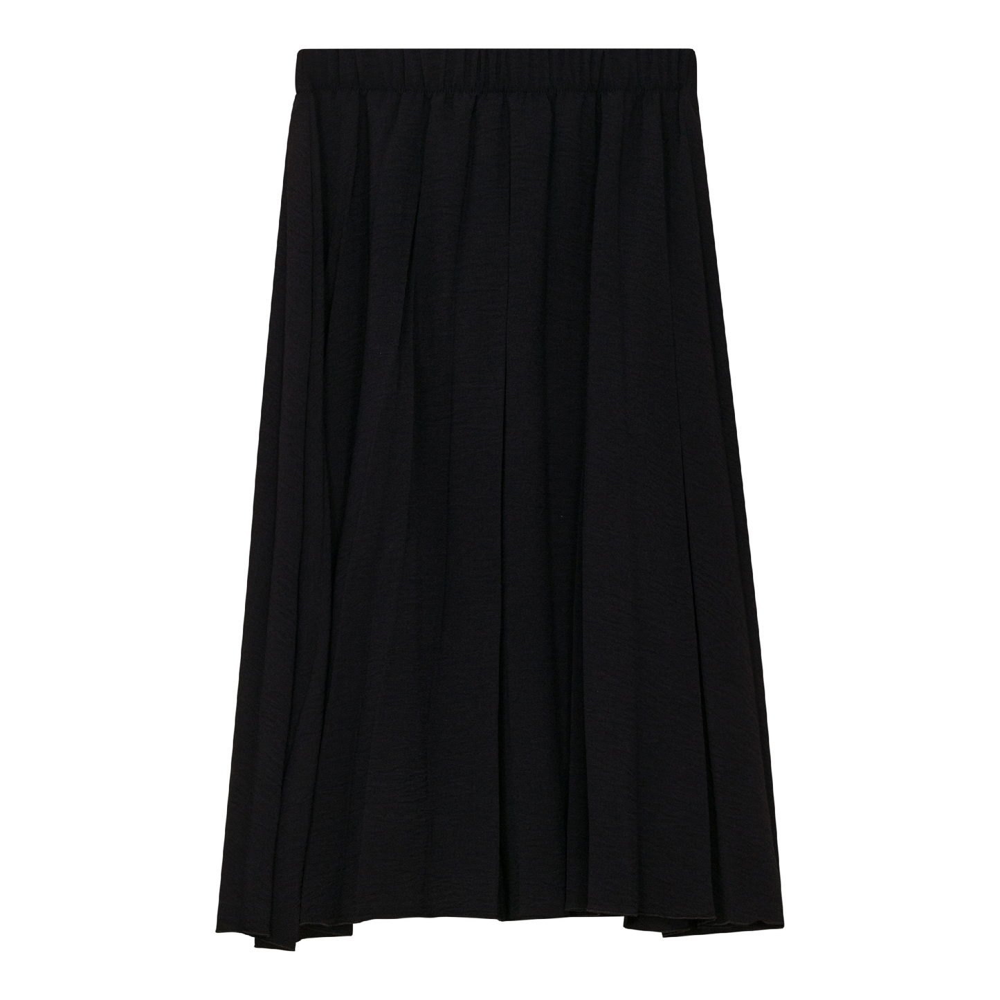 Woven Lollypop Pleated Skirt Black