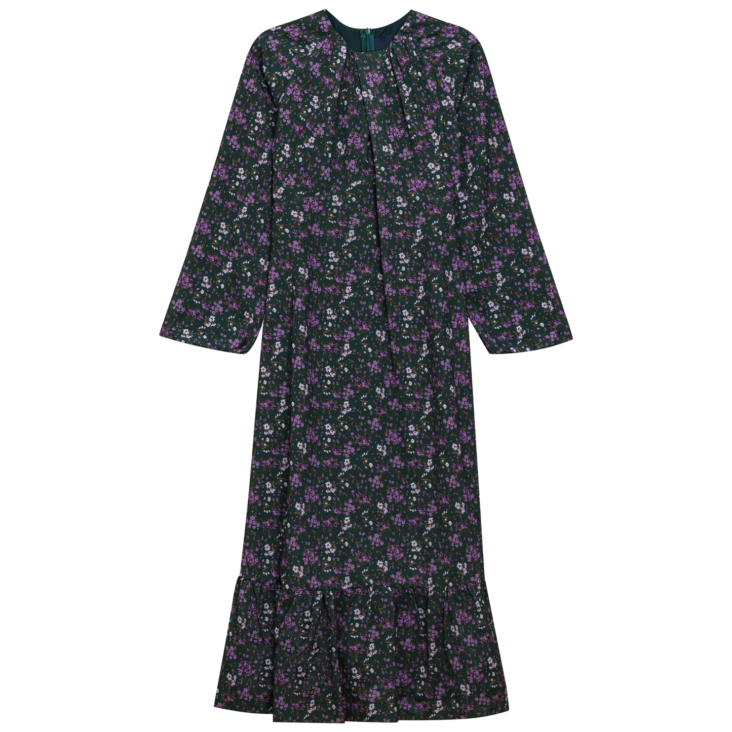 Printed Woven Dress Green