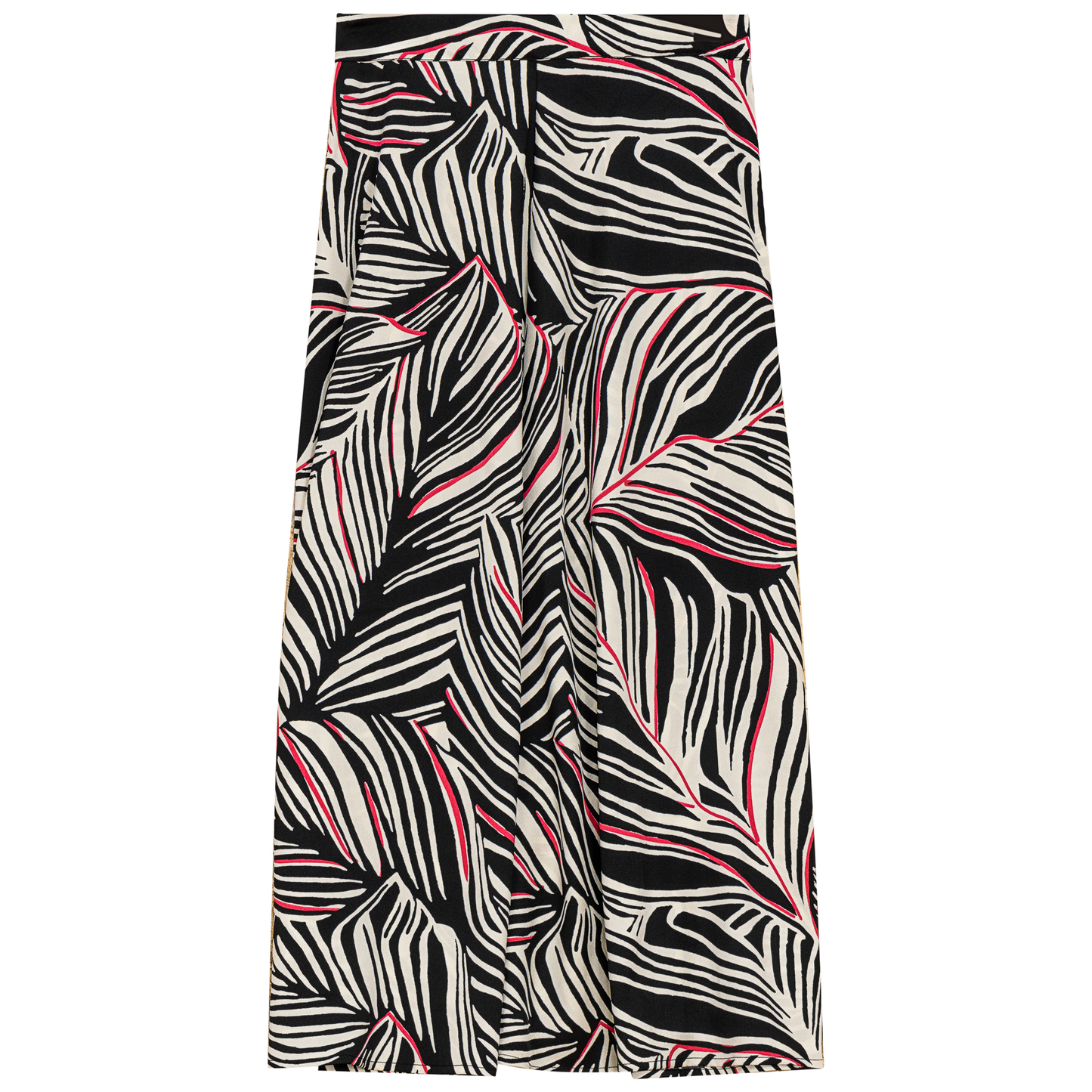 Printed Woven Skirt Black