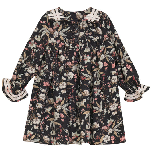 Multi Print Dress Black Floral