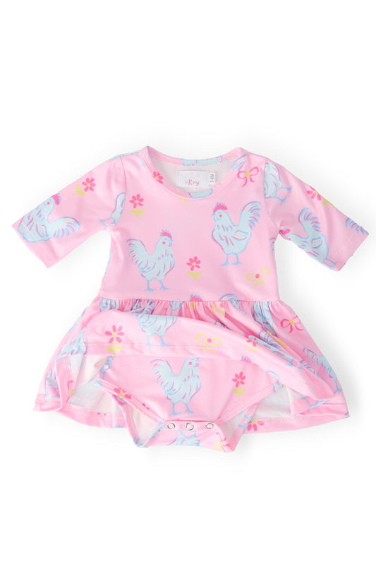Little Miss Chickie 3/4 Twirl Bodysuit