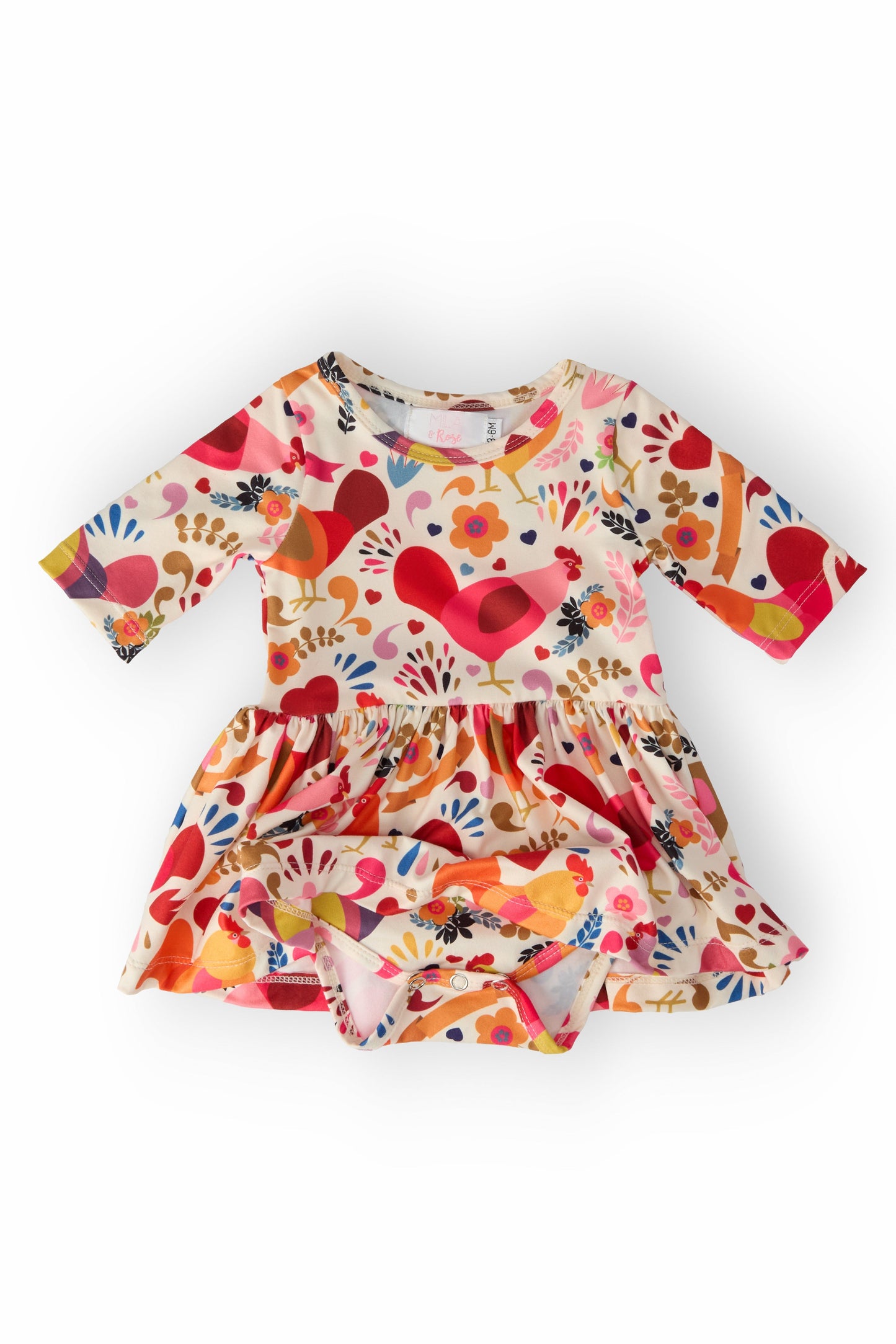 Little Red Hen Twirl Bodysuit