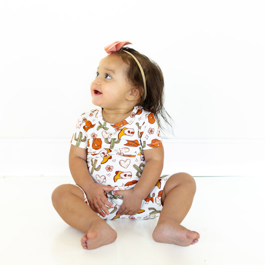 TWO PIECE SHORTIE SET- Howdy