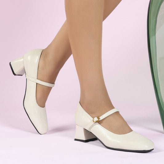 Retro Mary Jane Women Shoes Spring Autumn Chunky Heel Low Cut Shoes Skirt Kitten Heels Four Seasons Women Shoes