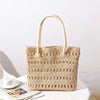 Straw Bag Super Hollow Out Cutout out Elegant Shoulder Woven Tote Women Bag Vacation Beach Bag Rattan Weave Bag One Size Rice