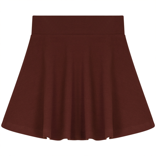 Soft Rib Skirt Terracotta