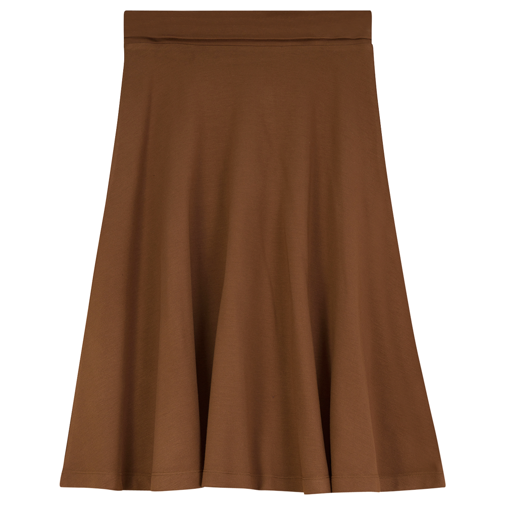 Ponte Flare Skirt Cognac