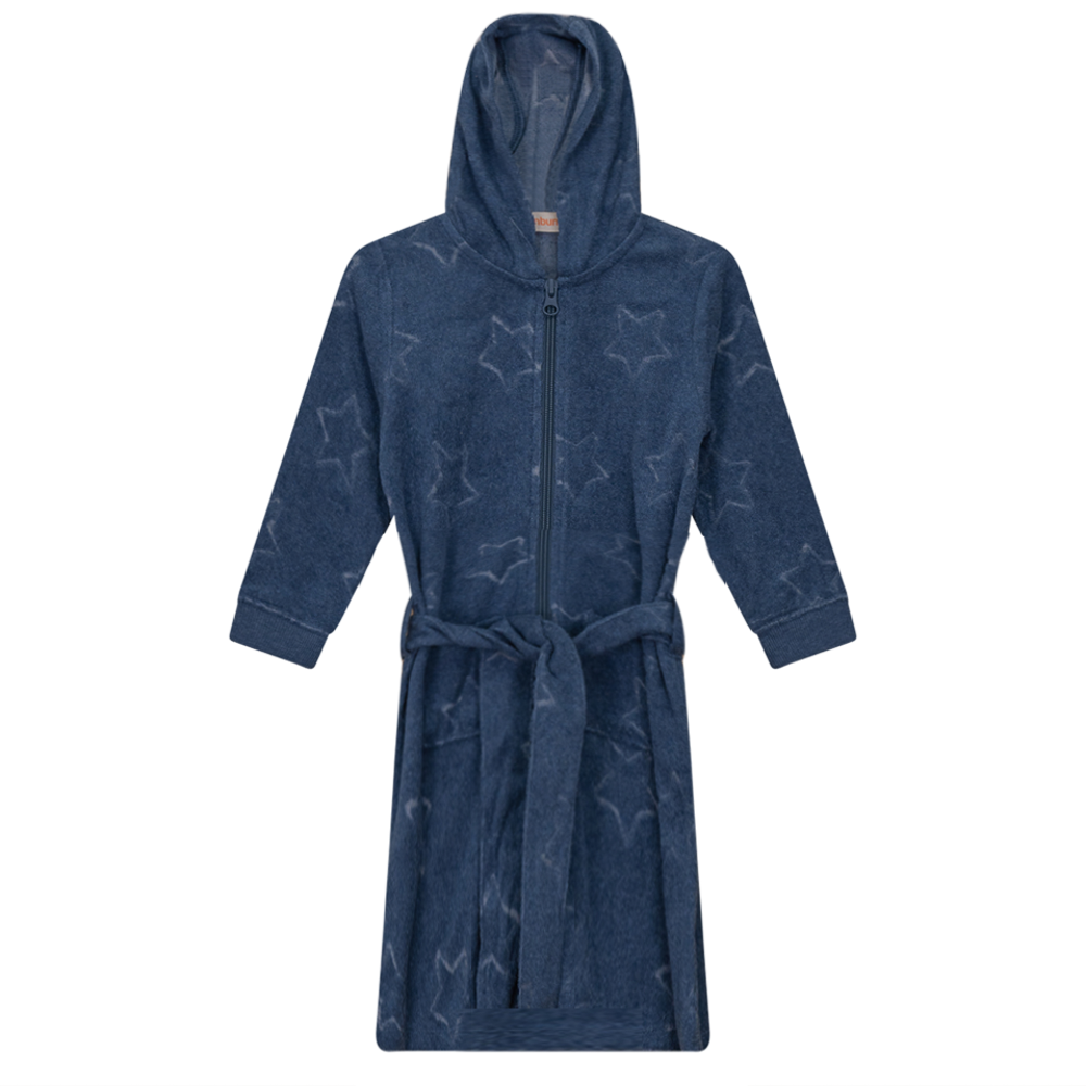 Star Jacquard Terry Robe With Belt