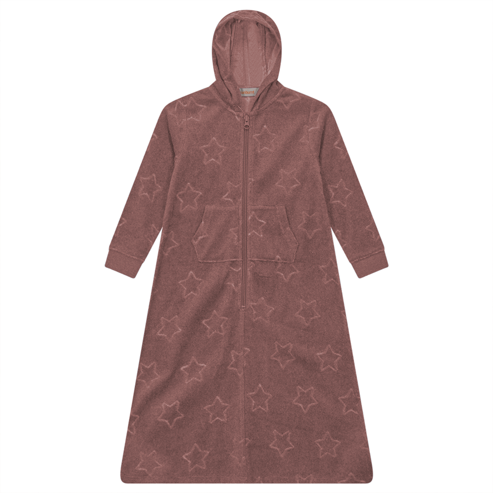 Star Jacquard Terry Robe Rose