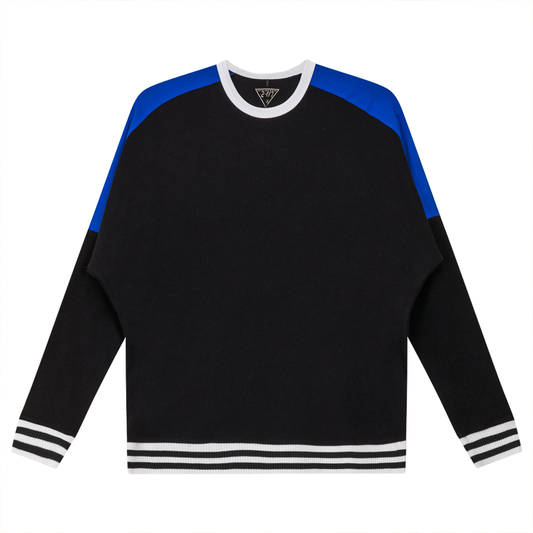 Color Blocked Top Black Sapphire