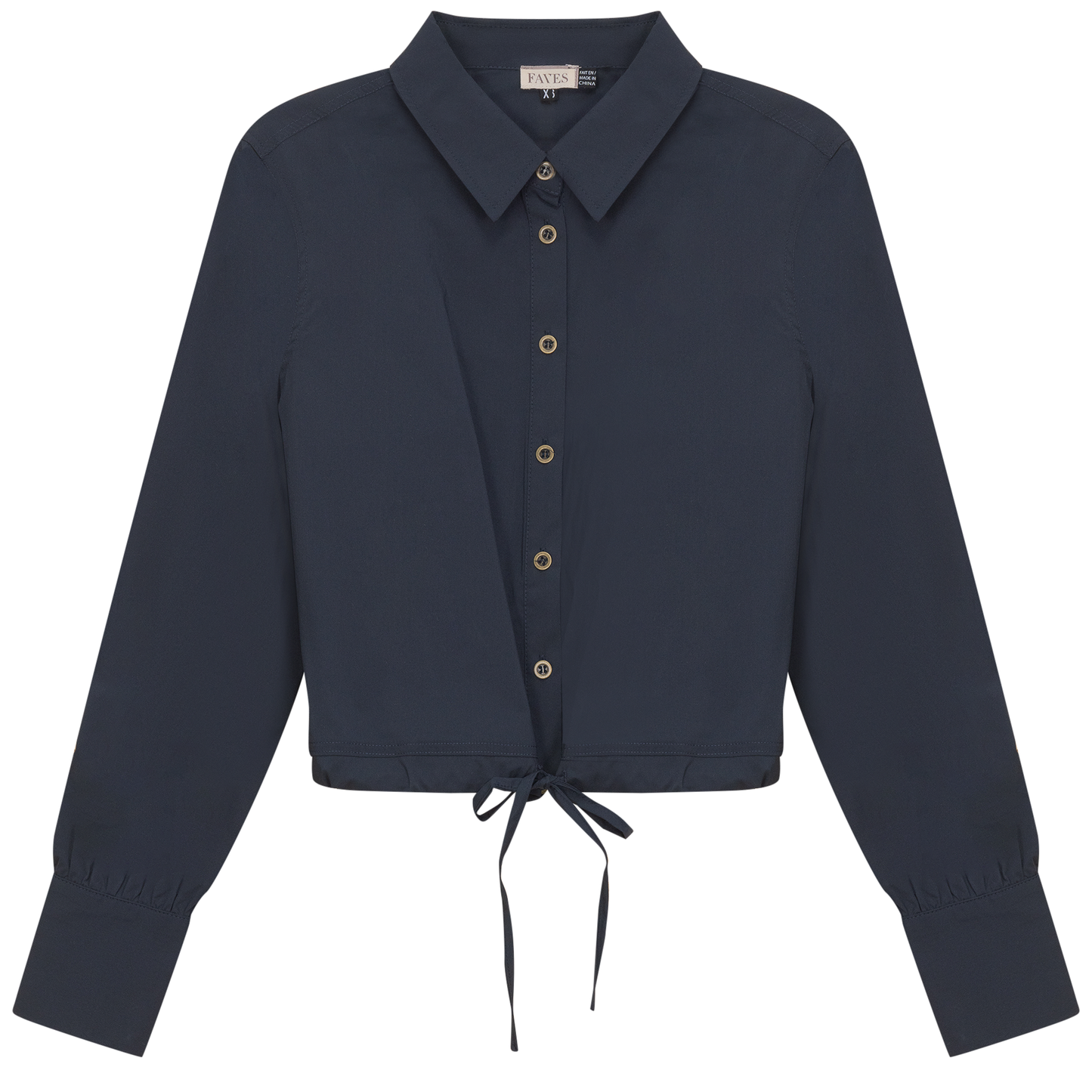 Cotton Bungee Blouse Dark Navy