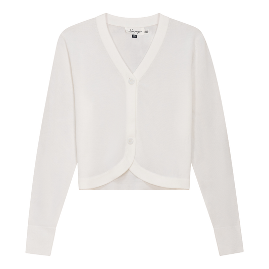 Knit Open Cardigan White