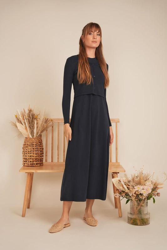 Cropped V-Neck Cardigan