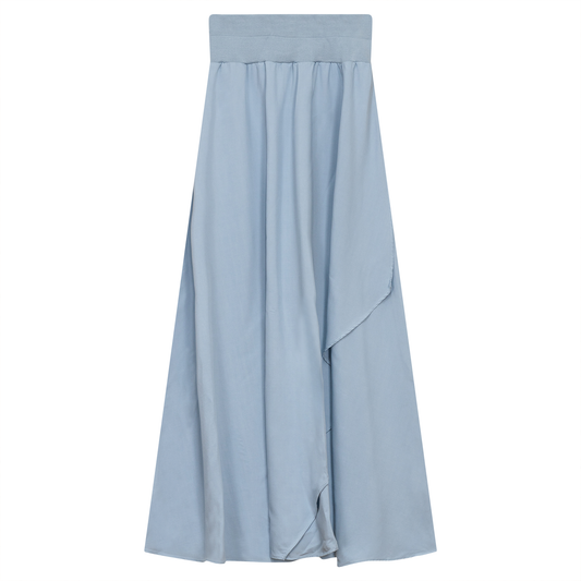 Woven Flare Wrap Skirt