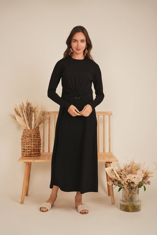 Cropped Gathered Ring Tee