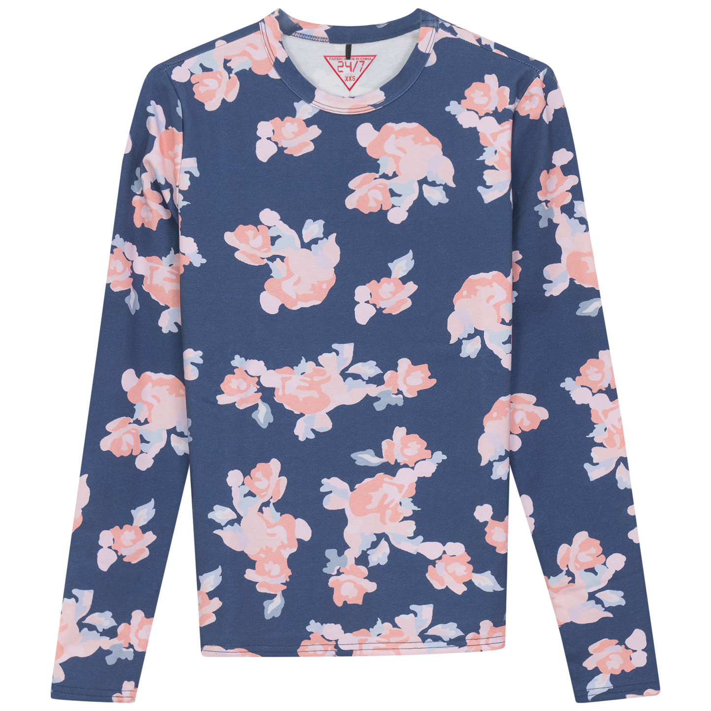 Cotton Printed Tee Chambray