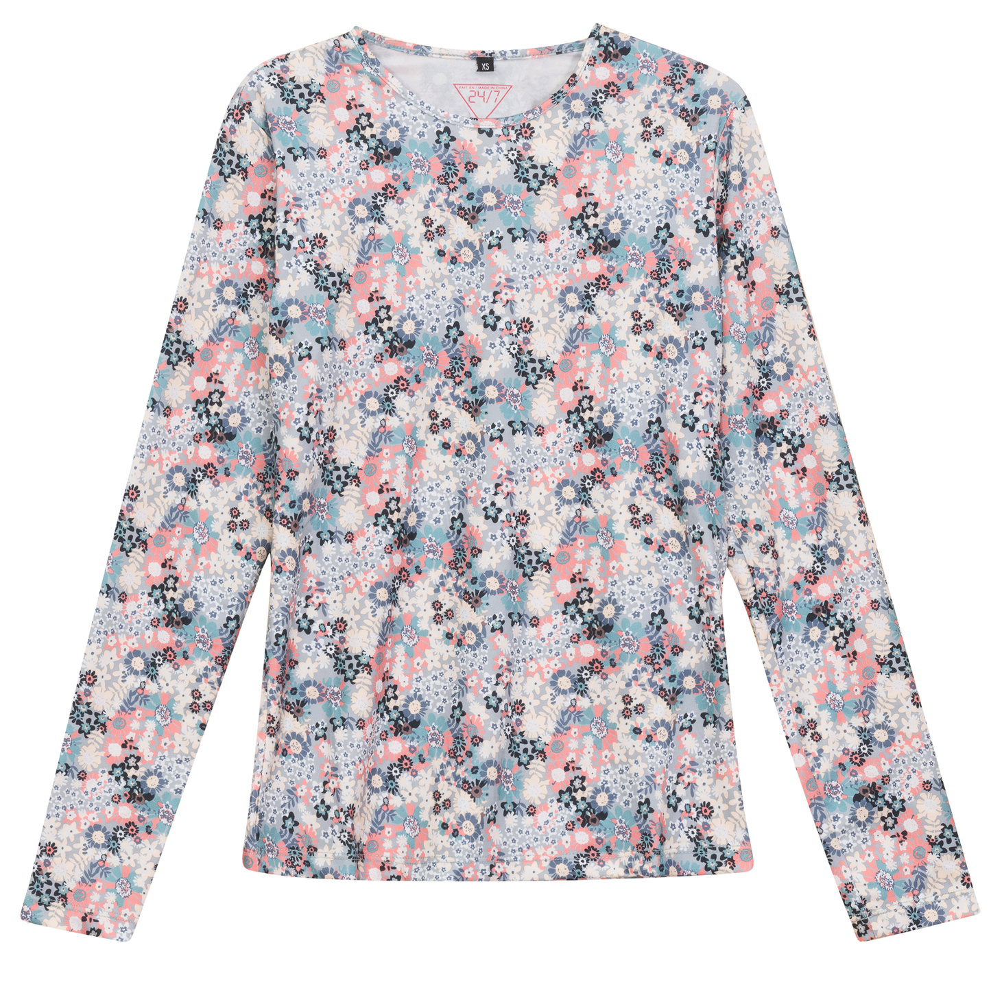 Printed Long Sleeve Tee Mint