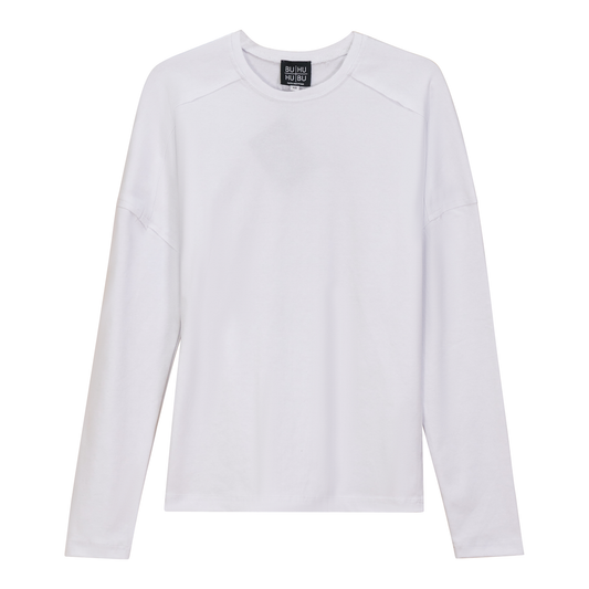 Outside Stitch Tee White