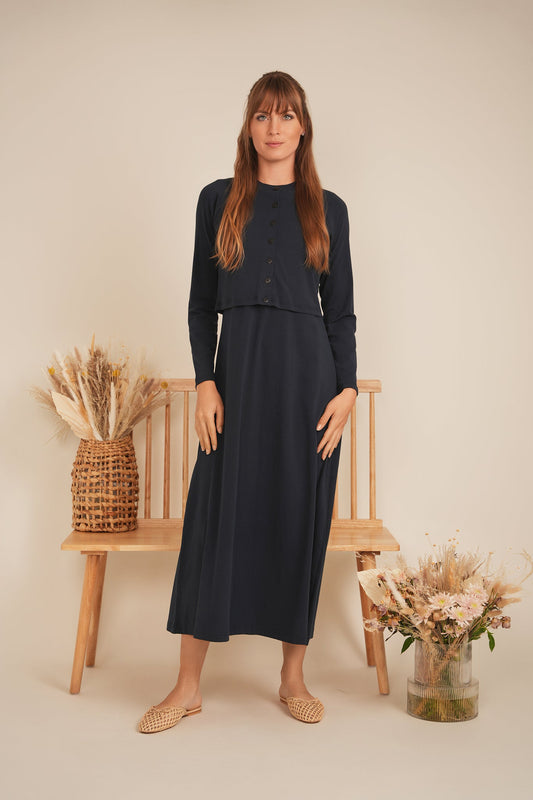 Cropped Ribbed Cardigan