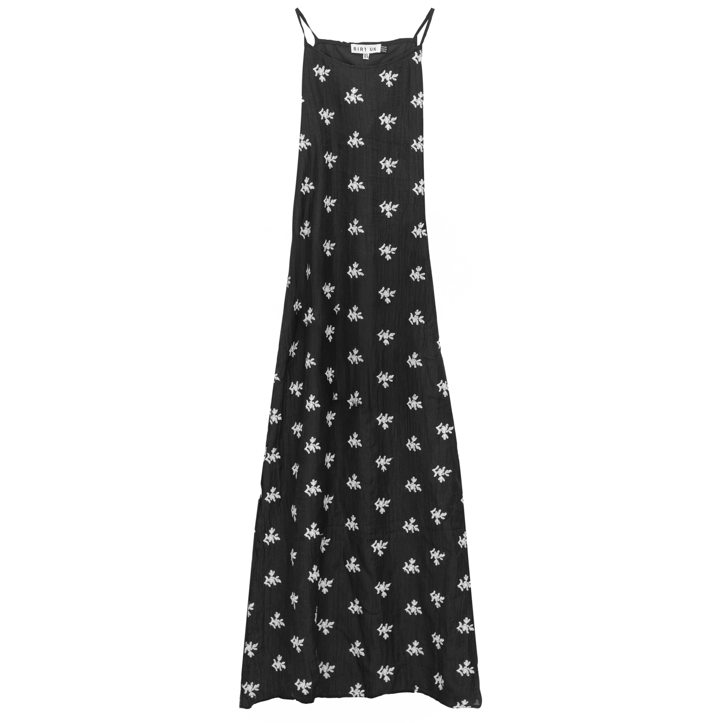 Embroidered Tulle Midi Jumper Black