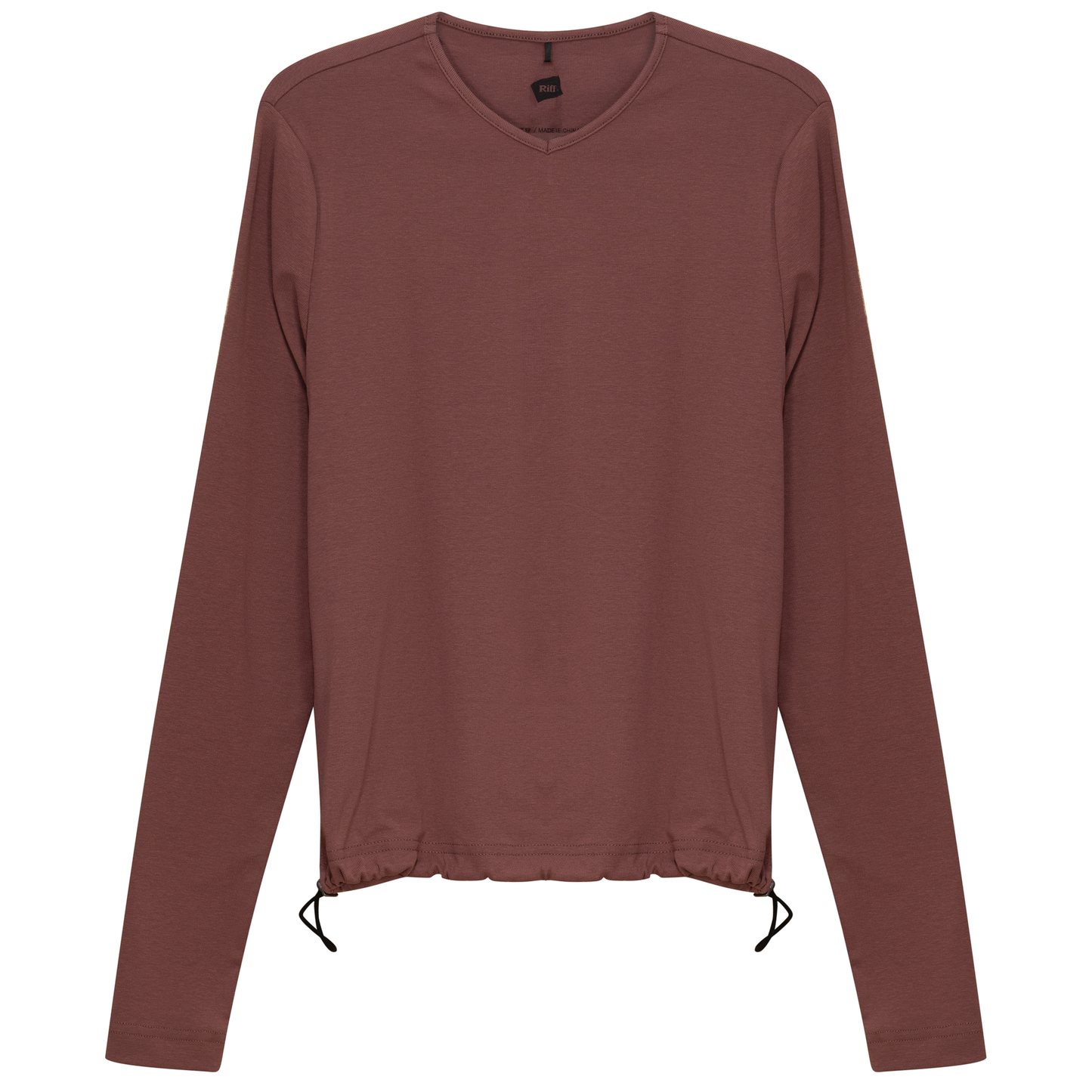 V Neck Bungee Tee Champagne